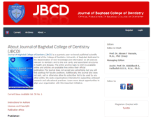 Tablet Screenshot of jcodental-uobaghdad-edu.org
